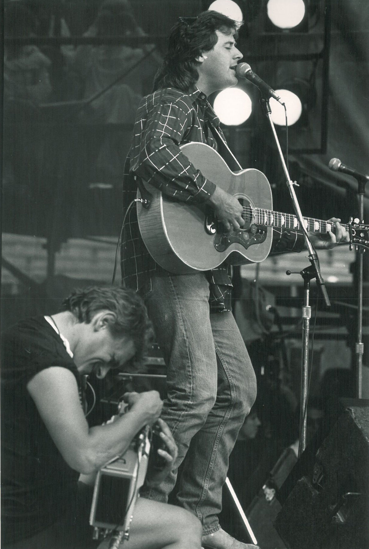 Vince Gill performs on camera